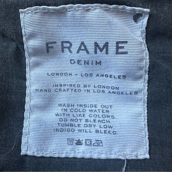 Frame Jeans Denim Nouveau Le Mix Straight Leg Crop Distressed Raw Hem Gray 32 - Picture 11 of 14